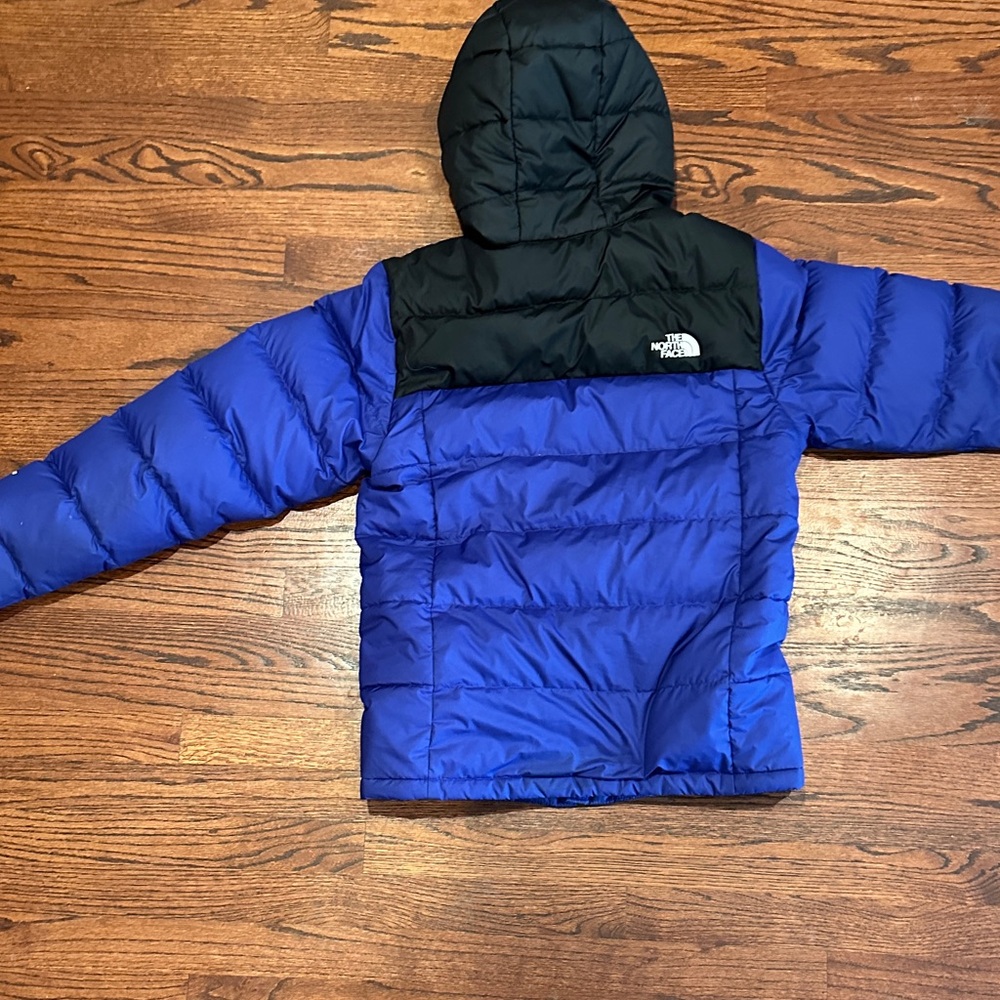 The North Face Royal Blue Hooded Puffer Jacket - Men Small - Picture 3 of 5